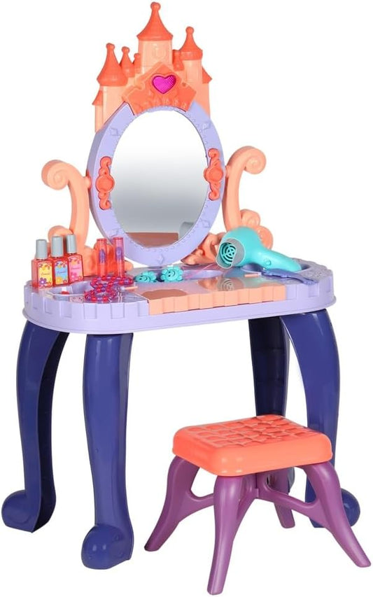 Piano Vanity Beautiful Girl Dressing Table 29 Pieces 661-136 Multicolor