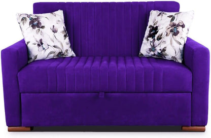 Aldora imza tow seater sofa bed_purple