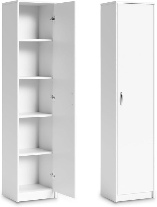 Schrank Mehrzweckschrank Sonoma 40cm Breite 180cm HÃ¶he mit Vier EinlegebÃ¶den schmaler Aktenschrank Organizer Kleiderschrank aus MDF Holz