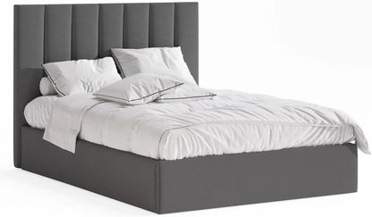 Golden Life Bed 120 x 200 cm Slats Design, Gray