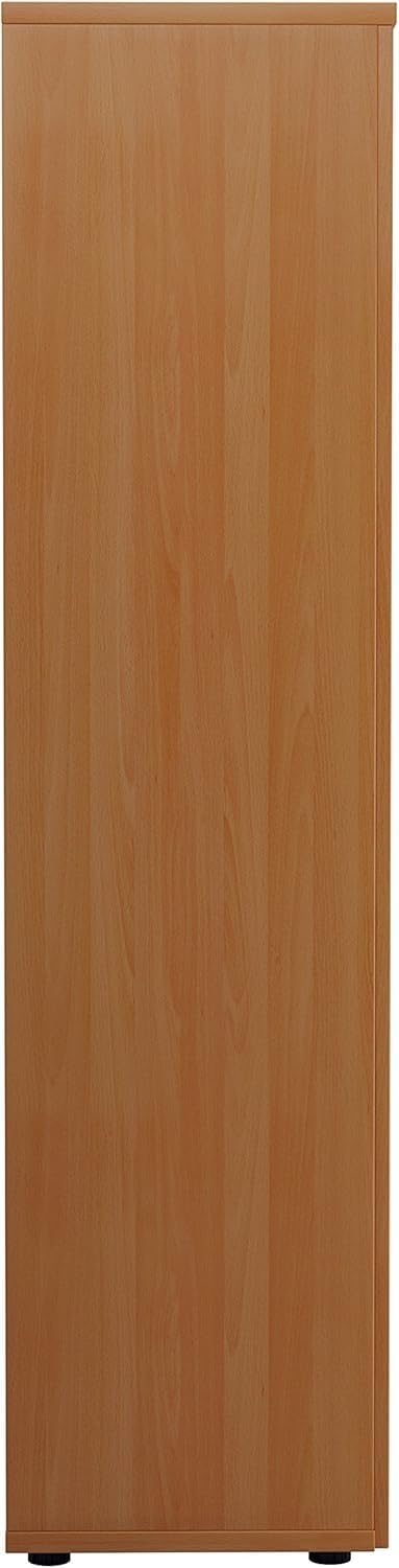 FurniFlex Tall Office Beech Cupboard, 180 cm Size