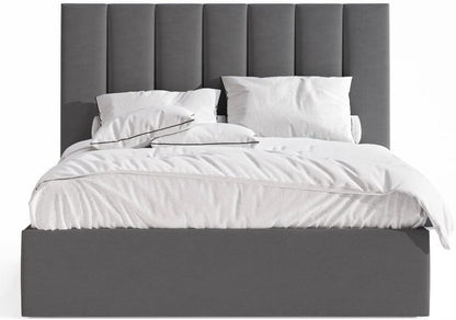Golden Life Bed 120 x 200 cm Slats Design, Gray