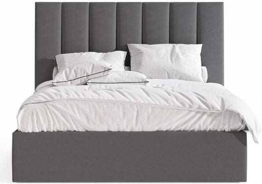 Golden Life Bed 120 x 200 cm Slats Design, Gray