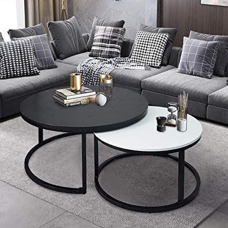 Generic Coffee Table, Round, 71 cm x 45 cm, Black