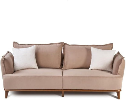 RicRac Zan Wood Rakloof Sofa Bed, 200 cm x 100 cm Size, Koy Gray