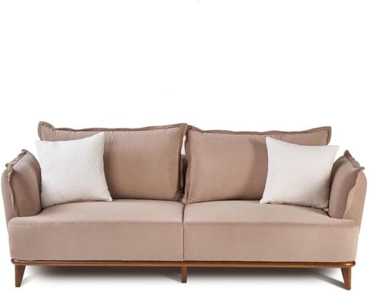 RicRac Zan Wood Rakloof Sofa Bed, 200 cm x 100 cm Size, Koy Gray