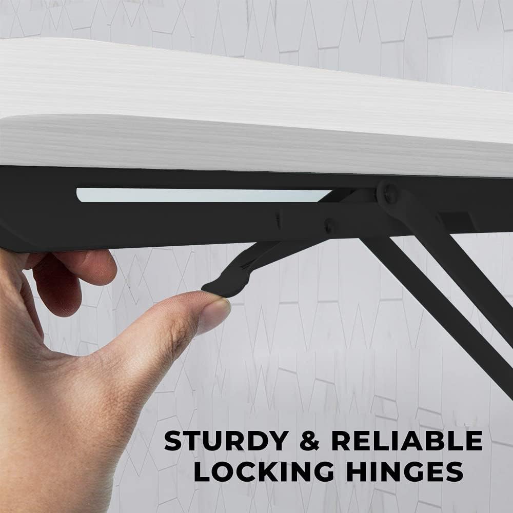 Home gallery Wall mounted folding desk 120 x 60 cm white x black