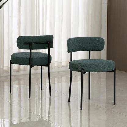 Generic Dining Share and Share for Kitchen Dining Room, Aflastred with all dining share and black legs, Curved with a modern dining chair, Side Share