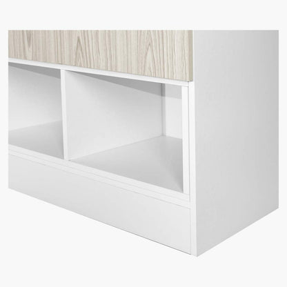 Home Box Vanilla 2-Door Wardrobe, Oak/White - W80 x D40 x H180 cm