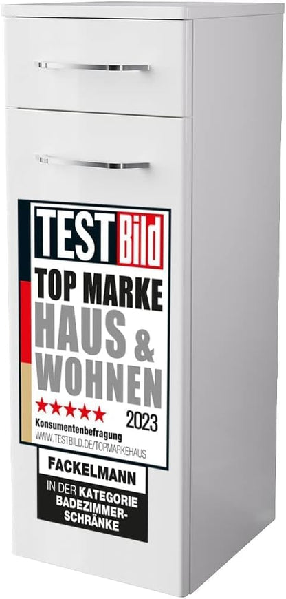 FurniFlex Swinging Door Wardrobe with Mirror, 212 cm x 213 cm Size, White