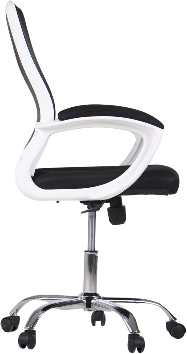 Meeting Room Office Chair with White Body and Metal Star - Dream Desk (Black)