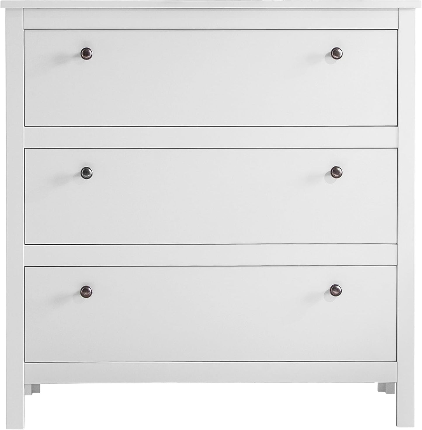 FurniFlex Wardrobe Dresser Sideboard, 92 cm x 98 cm x 110 cm Size, White