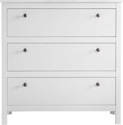 FurniFlex Wardrobe Dresser Sideboard, 92 cm x 98 cm x 110 cm Size, White