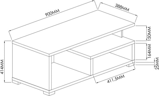 Home Gallery coffee table - beige 41 x 90 x 39