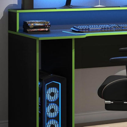 Modern Gaming Computer Desk with Storage