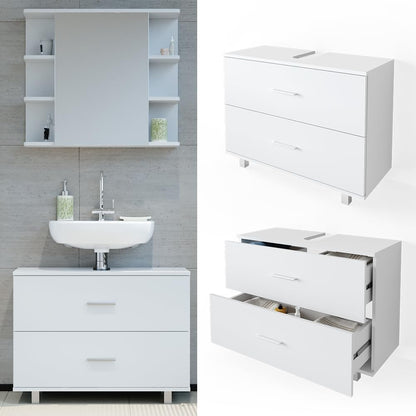 Vicco Ilias Vanity Unit, White, 80 x 60.8 cm