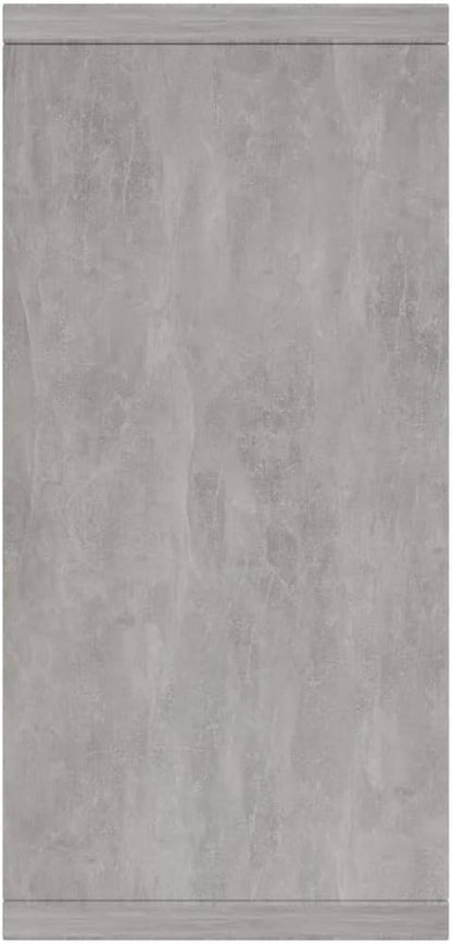 vidaXL Sideboard Storage Cabinet Home Interior Decor Living Room Bedroom Shelf Stand Furniture Organiser Buffet Server Concrete Grey Chipboard