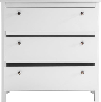 FurniFlex Wardrobe Dresser Sideboard, 92 cm x 98 cm x 110 cm Size, White