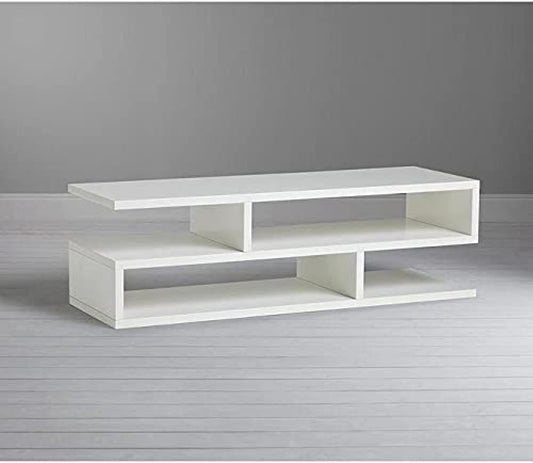 Riga Modern TV Panel Stand - White - 120 cm