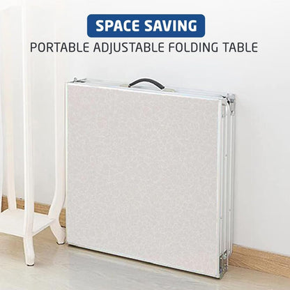 1ABOVE Multifunctional Outdoor Indoor Camping Table Barbecue Picnic Garden Office Party Set in White Foldable Portable Design (4FT)