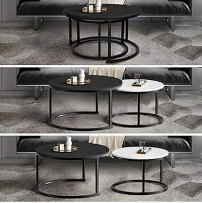 Generic Coffee Table, Round, 71 cm x 45 cm, Black