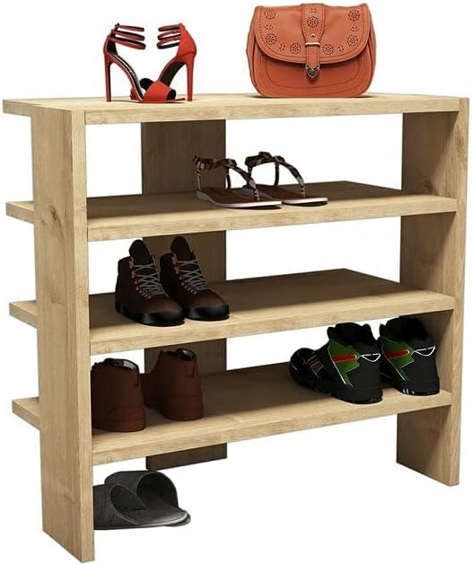 Ifurniture Shoe Organizer Beige, 2725616851928)