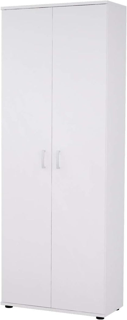 Mirjan24 Terni Wardrobe 2 Door Wardrobe with Insert Panels, Hinged Door Cupboard, Choice of Colours, White, Sonoma (White)