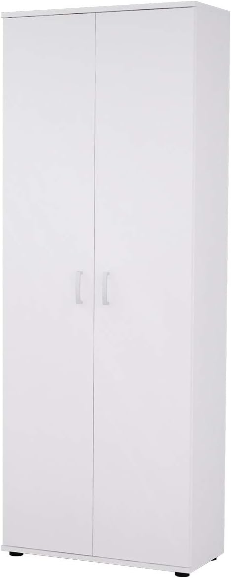 Mirjan24 Terni Wardrobe 2 Door Wardrobe with Insert Panels, Hinged Door Cupboard, Choice of Colours, White, Sonoma (White)