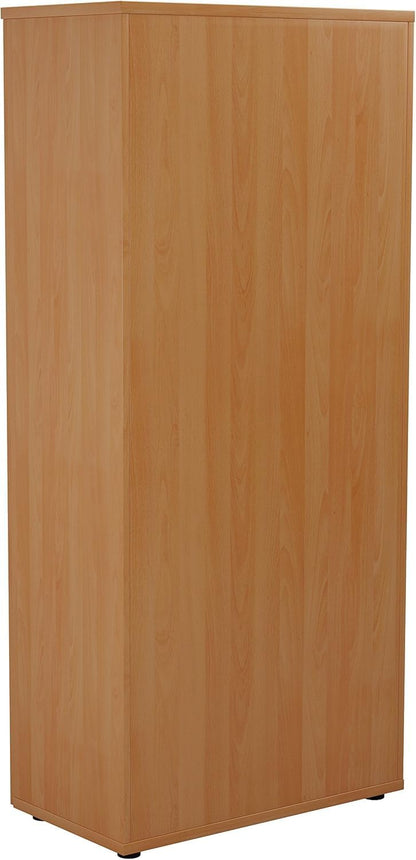 FurniFlex Tall Office Beech Cupboard, 180 cm Size