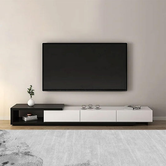 Almaz House Modern TV Unit 255cm Black & White
