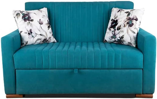 Aldora imza tow seater sofa bed_turcoaz