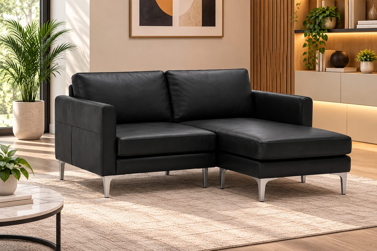Modern L-Shaped Sofa with Chaise