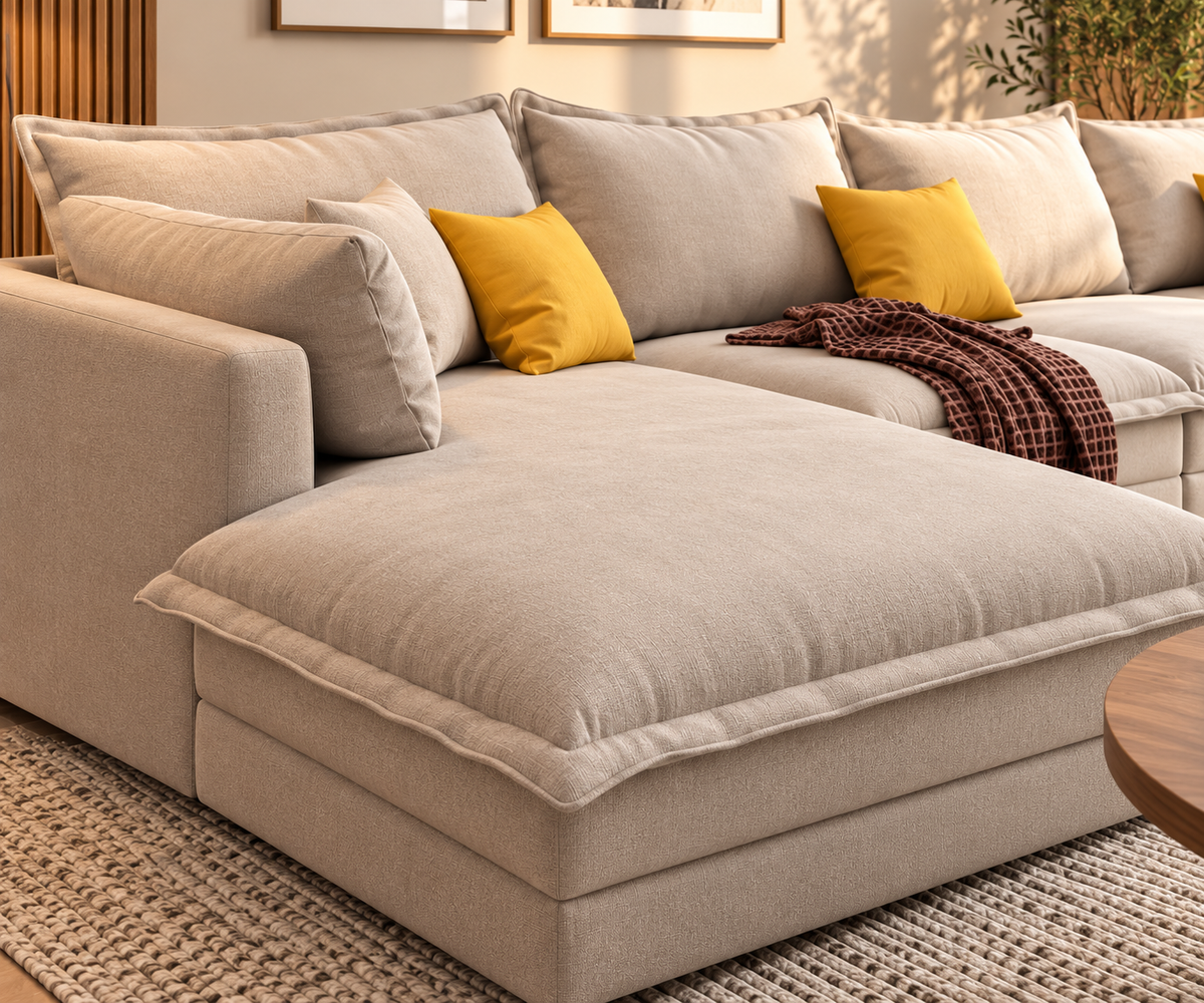 Modern L-Shaped Sectional Sofa