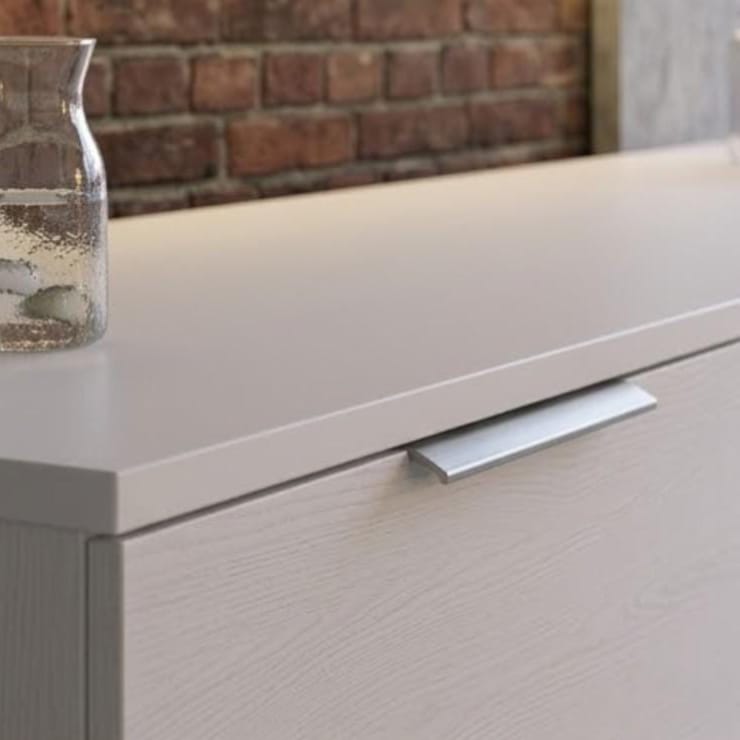 Riga TV table for 65 inch TV screen white color size 33 x 172 x 39.9 cm