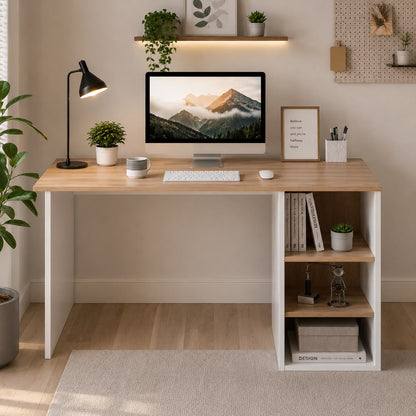 Desk with Side Shelves
