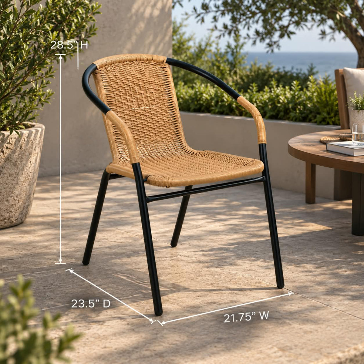 Modern Outdoor Woven Patio Chair