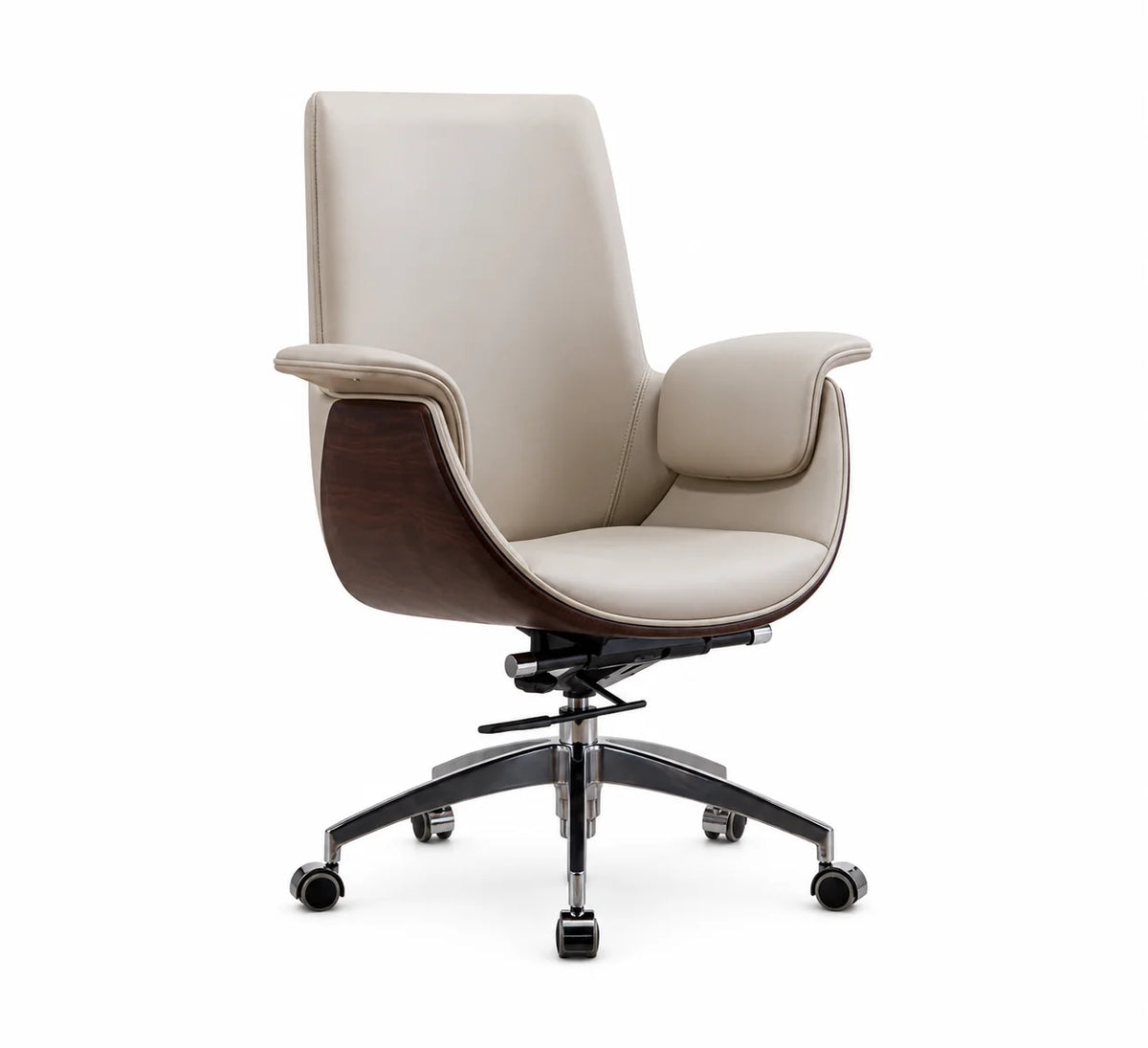 Modern Executive Office Chair with Padded Armrests