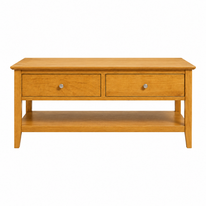 Modern Wooden Coffee Table with Drawers