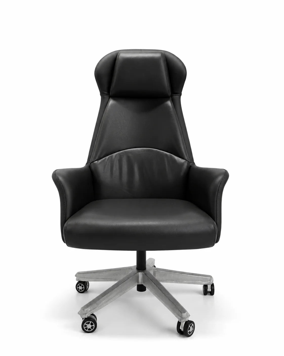 Executive High-Back Office Chair with Winged Headrest