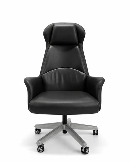 Executive High-Back Office Chair with Winged Headrest