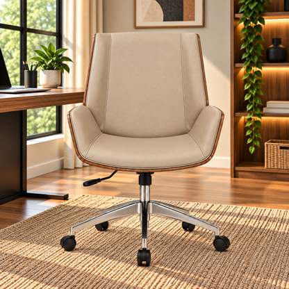 Modern Executive Office Chair with Adjustable Height & Casters