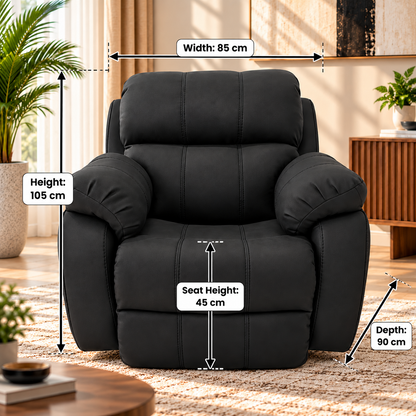 Modern Plush Upholstered Accent Armchair