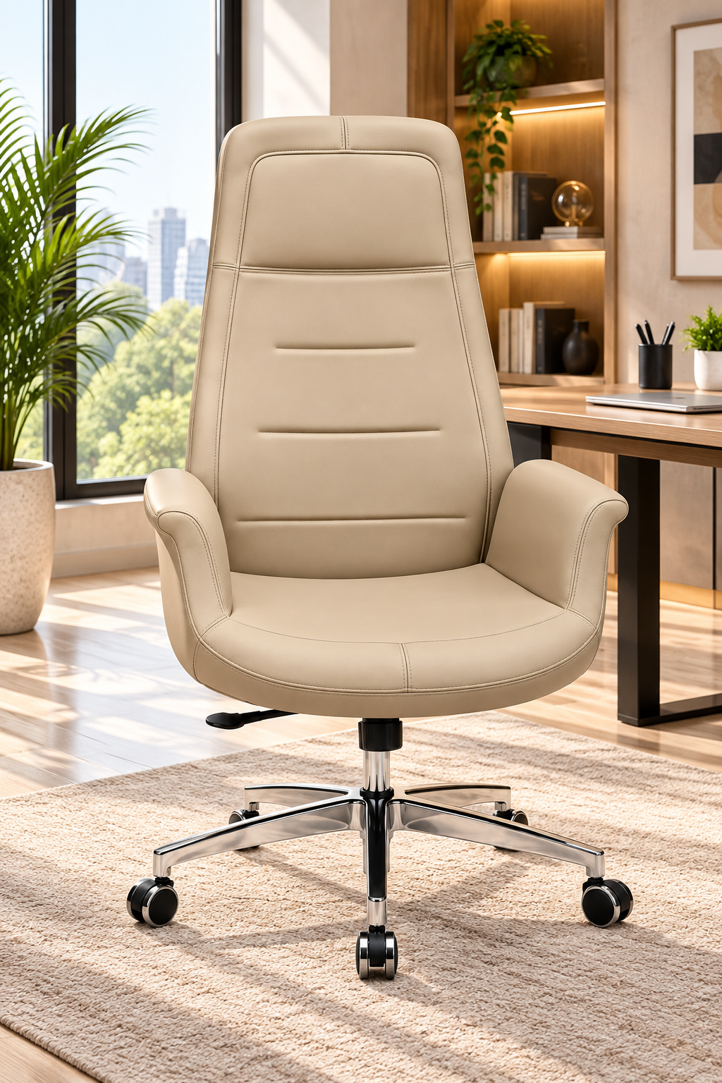 Premium High-Back Padded Office Chair