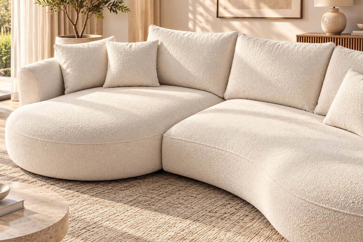 Modern Curved Sectional Sofa