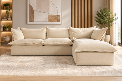 Modern L-Shaped Sectional Sofa with Chaise