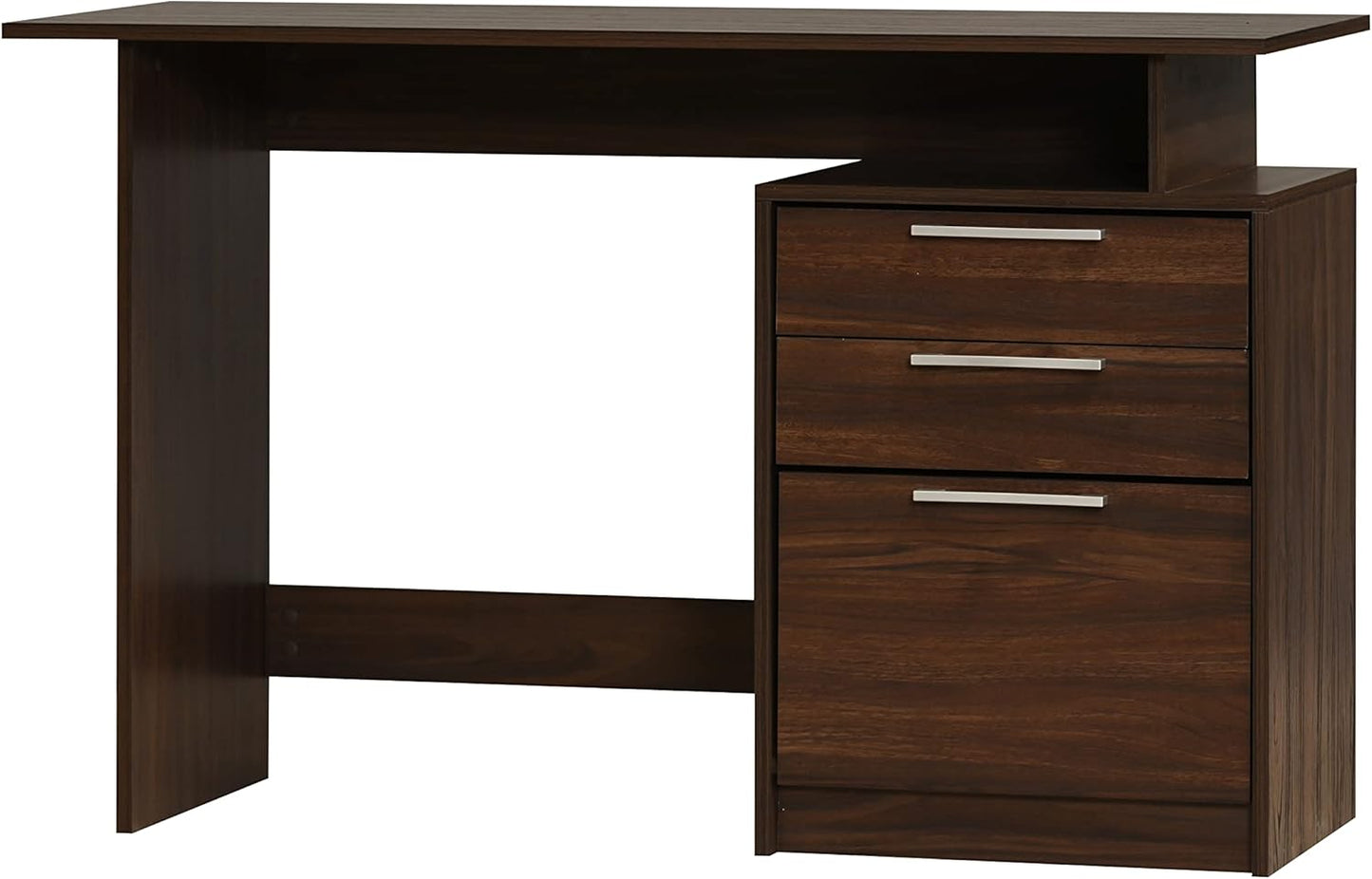 DeckUp Turrano Engineered Wood Study Table and Office Desk (Walnut, Matte Finish)