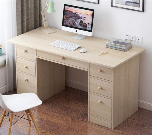 CYY Computer Desk,Home Office Desk Writing Desk Work Table With Storage Drawers Executive Large Storage Space,120 * 45 * 71CM Study Writing Desk Easy Assembly PC Laptop Notebook Workstations