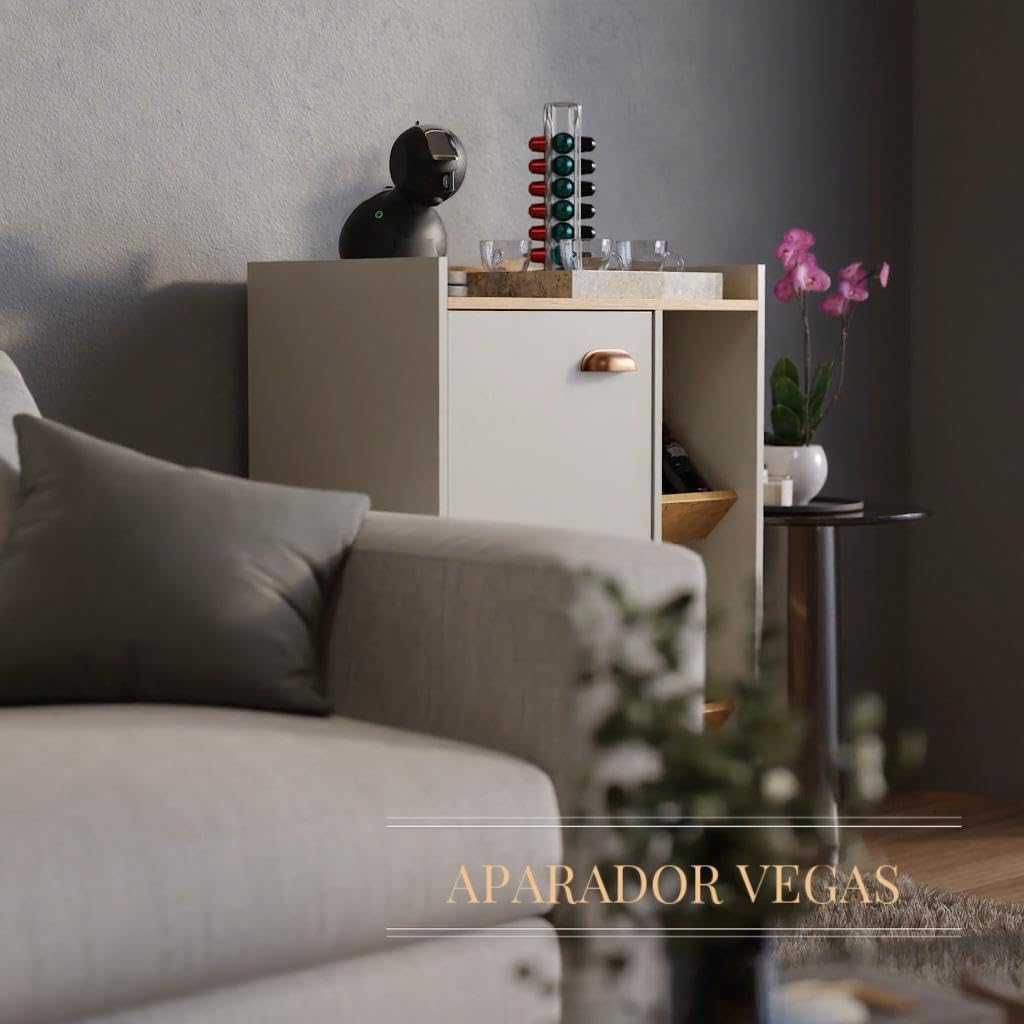Gaio Marcas e Patentes Buffet Pix counter - Off White/Nature