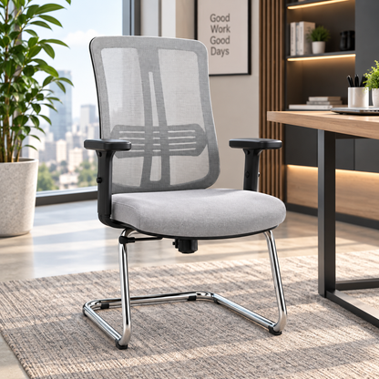 Ergonomic Chair with Mesh Back and Padded Seat
