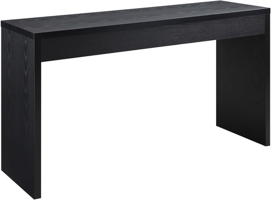 Convenience Concepts Northfield Hall Console Desk Table, 48(L) x 15.5(W) x 28"(H), Black
